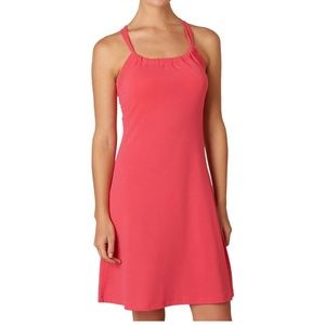 PRANA XS Quinn dress in bright pink with built in bra (padding excluded) EUC